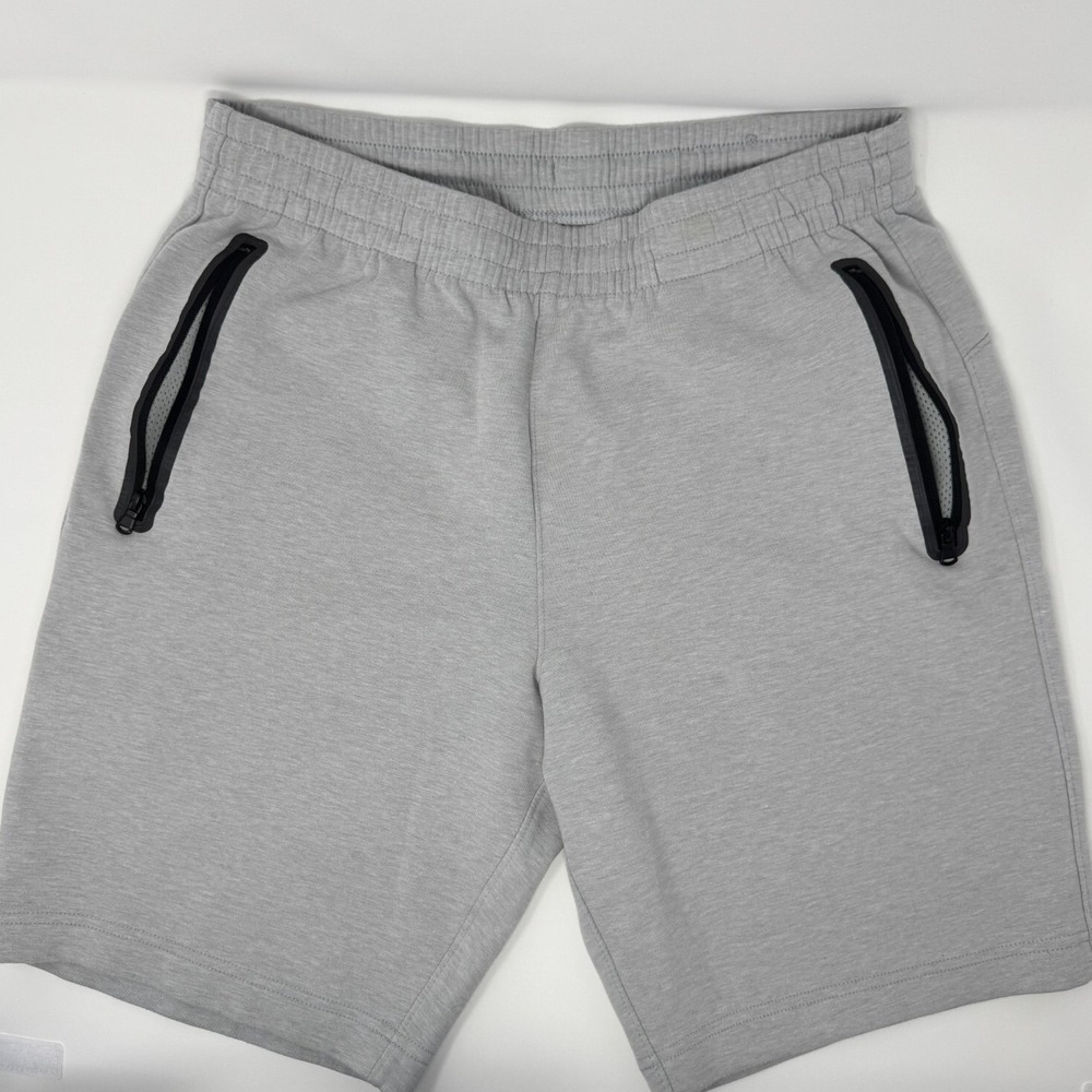 Old Navy Dynamic Fleece Shorts Men Stretch Light Gray Elastic Waist Men Small